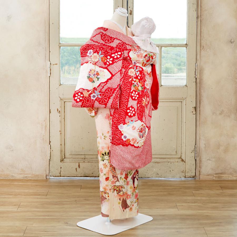 保証 産着 お宮参り 女の子 正絹 初着 御宮参り 祝い着 着物 赤ちゃん 初宮参 女児 お祝い お宮参り用 記念撮影 購入 販売 赤 束ね熨斗 毬 牡丹 梅 花柄 Fucoa Cl