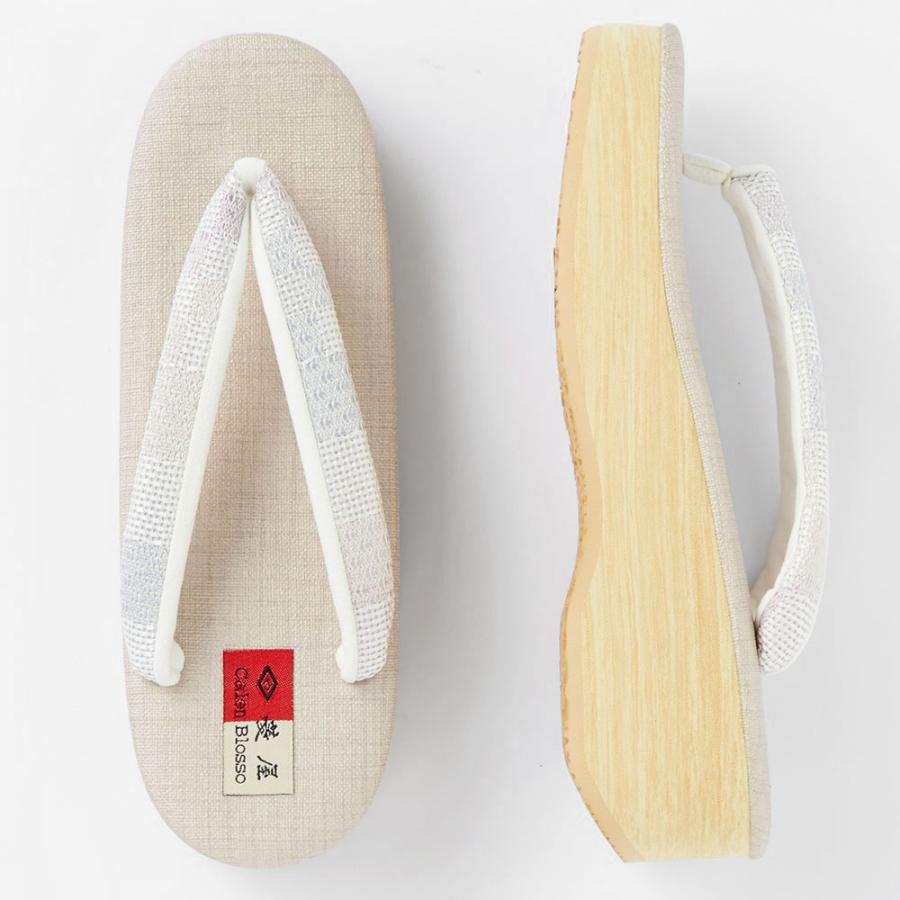 新品✨菱屋謹製 CALEN BLOSSO 博多織 CAFE ZORI　Lサイズ 草履 レディース カレンブロッソ Calen Blosso 菱屋 カフェぞうり