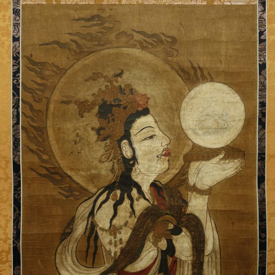 中島新光 “天平天女” Dec1985 木版画 版画 額装 仏教美術 中島新光 “天平天女” Dec1985 木版画 版画 額装 仏教美術 版画