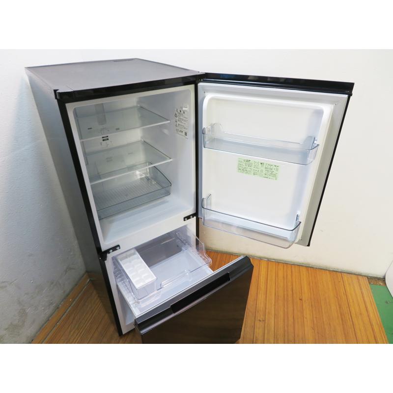 中古美品 一人暮らし 大き目 152L シャープ ファン式 2ドア冷蔵庫 2023年製 自動霜取 左右つけかえドア 静音設計 SJ-15E2-B 小型 除菌清掃済 設置場所まで(CL07)の画像