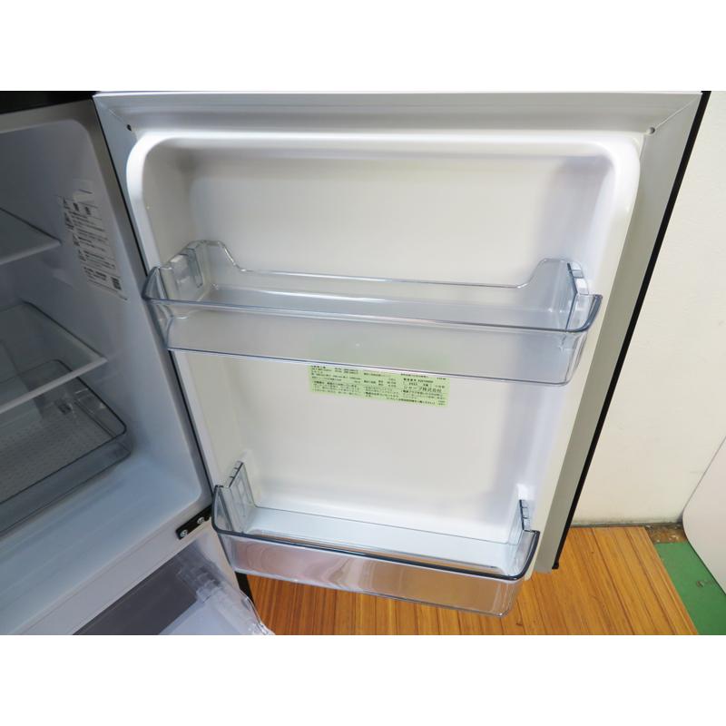 中古美品 一人暮らし 大き目 152L シャープ ファン式 2ドア冷蔵庫 2023年製 自動霜取 左右つけかえドア 静音設計 SJ-15E2-B 小型 除菌清掃済 設置場所まで(CL07)の画像