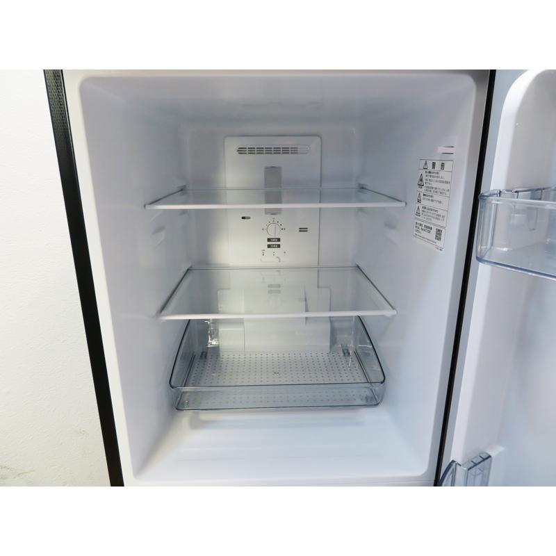 中古美品 一人暮らし 大き目 152L シャープ ファン式 2ドア冷蔵庫 2023年製 自動霜取 左右つけかえドア 静音設計 SJ-15E2-B 小型 除菌清掃済 設置場所まで(CL07)の画像