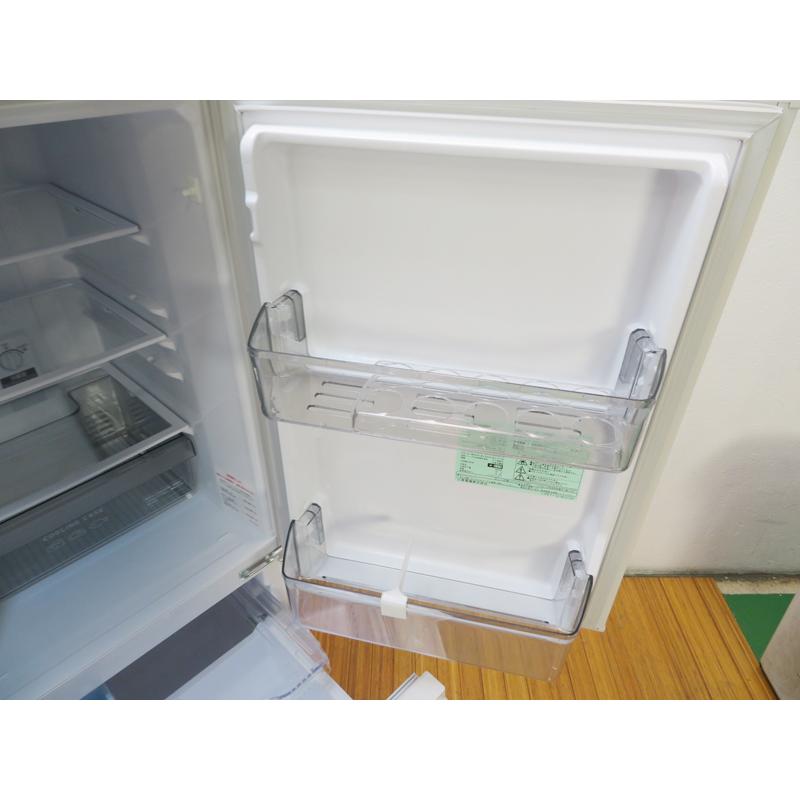 中古 一人暮らし用 146L 三菱 ファン式 2ドア冷蔵庫 2022年製 右開き 自動霜取り マットホワイト MR-P15G-W 小型 新生活 除菌清掃済 (BL04)｜kyoto-maido｜03