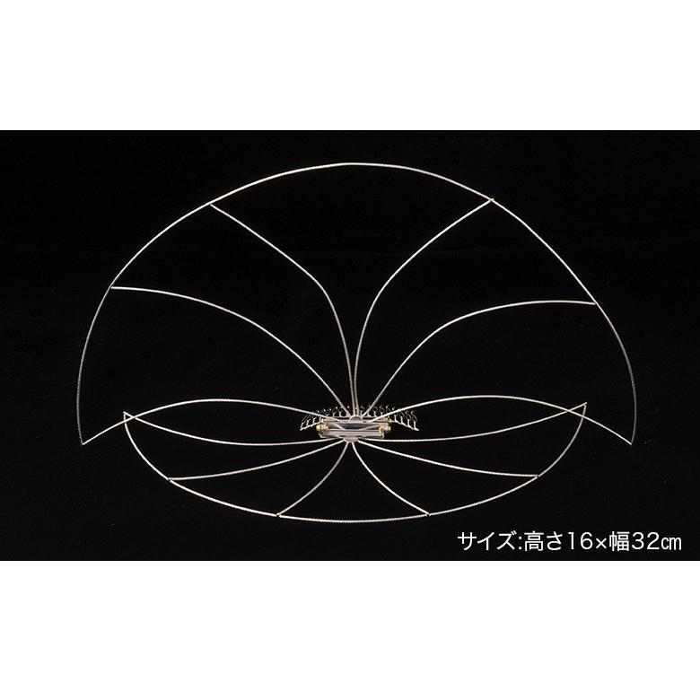 花嫁用 綿帽子キーパー 洋髪用 補正具 ちりめん用 扇 M 2枚羽根