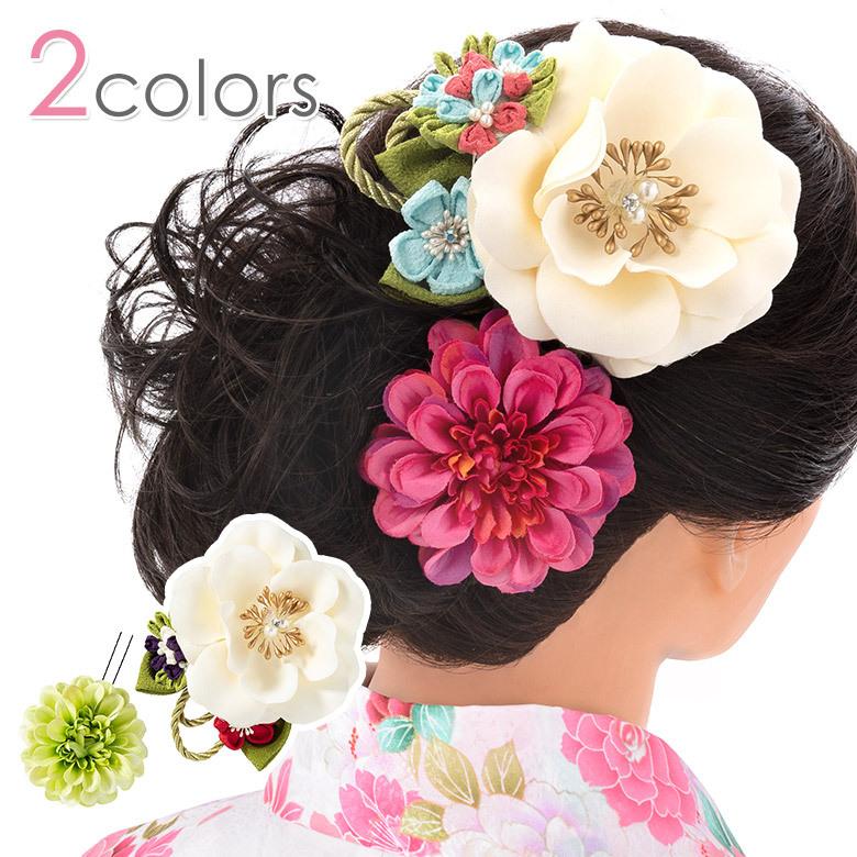 髪飾り カメリア オフ白 ピンク 緑 ヘアアクセサリー 送料無料 480 916x 京のみやび 通販 Yahoo ショッピング
