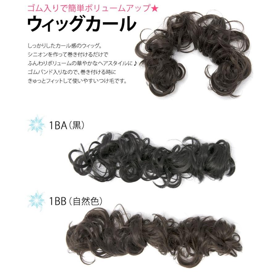ポイント ウィッグ つけ毛 ウィッグカール ゴムバンド入り 和装・付け毛・ウィッグ ネコポス便可|kyoto-miyabi|02