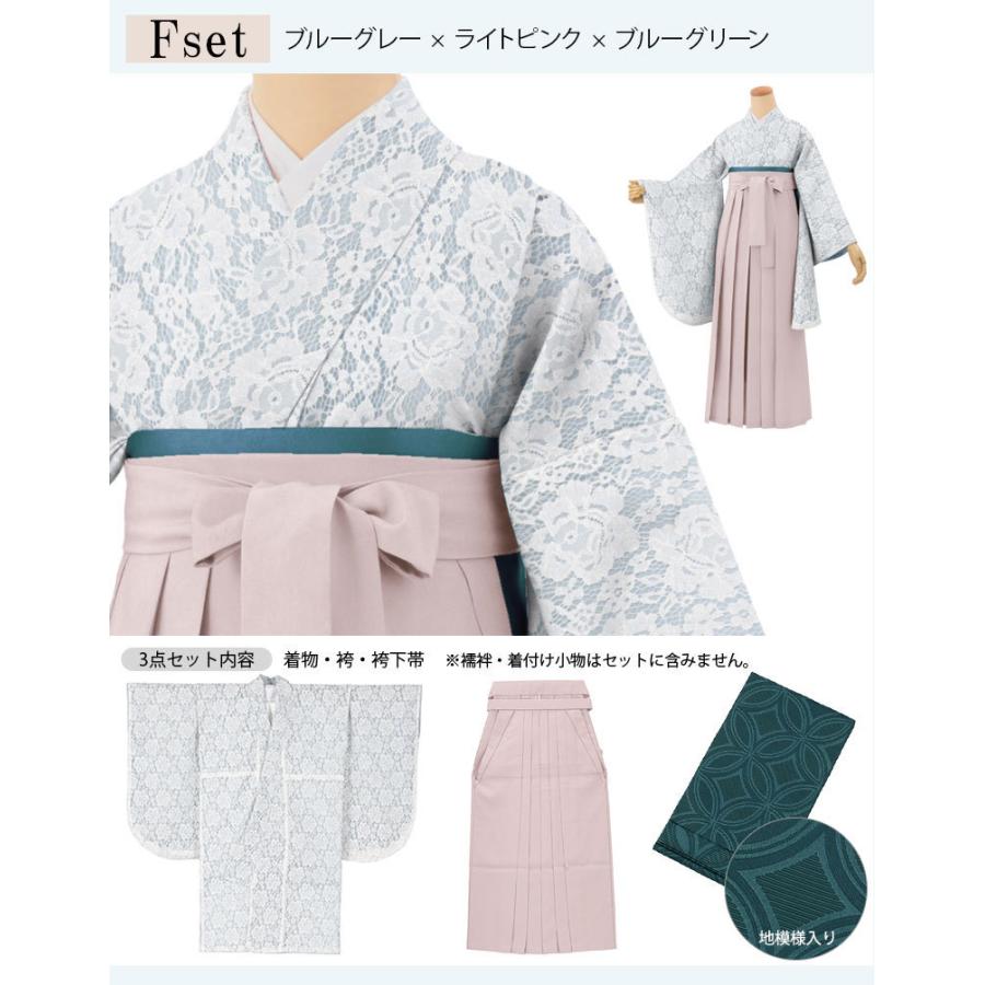 卒業式袴セット レース着物 くすみカラーコーデ 二尺袖 ショート丈着物 卒業式袴セット レース着物 くすみカラーコーデ 二尺袖 ショート丈着物