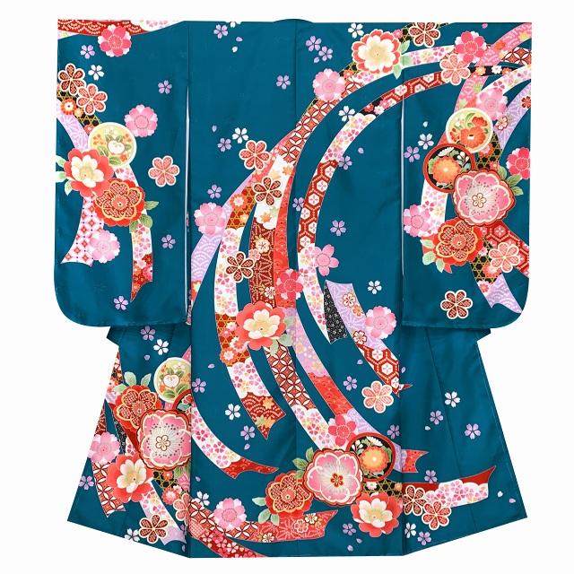 最終値下げ子供用 和装 七五三 風景柄 七五三 着物 7歳 フルセット 販売 選べる9柄 七歳用七五三四つ身