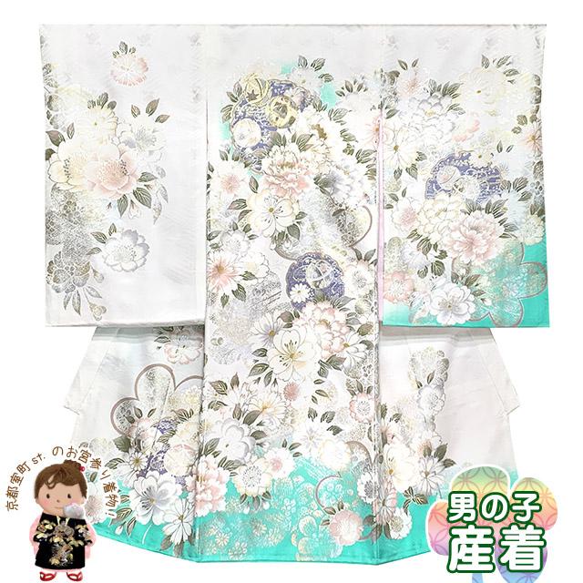 京都室町st. お宮参り 女の子 着物 正絹 京友禅 金駒刺繍 日本製