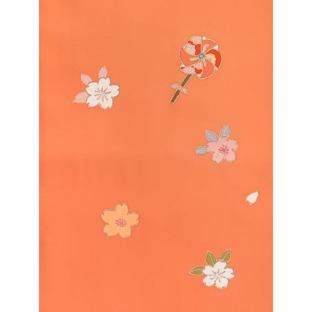 七五三 7歳 女の子用 日本製 正絹 金駒刺繍 絵羽付け 四つ身の着物