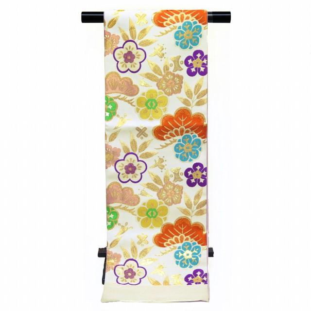 【中古品/USED】 京都室町st. 袋帯 七五三 十三参り 西陣織の子供袋帯 全通 正絹「白 松」JFS467 【ZY7657432605】(27265円)