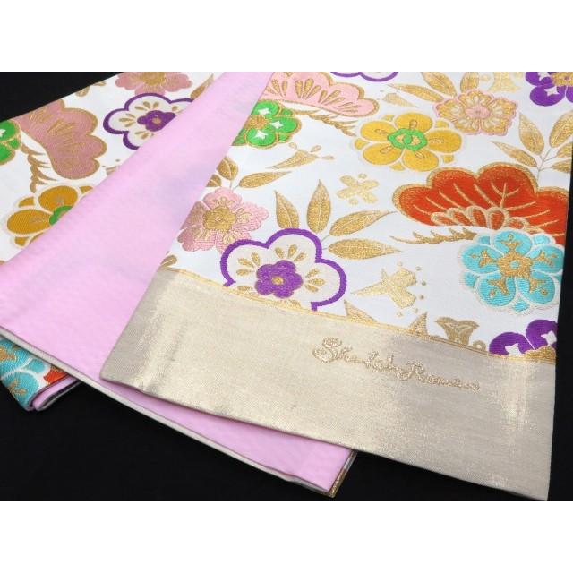 【中古品/USED】 京都室町st. 袋帯 七五三 十三参り 西陣織の子供袋帯 全通 正絹「白 松」JFS467 【ZY7657432605】(27265円)