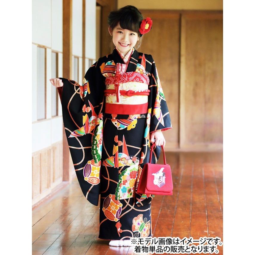 京都室町st. 七五三 着物 7歳 “紅一点” ブランド 女の子用 四つ身の