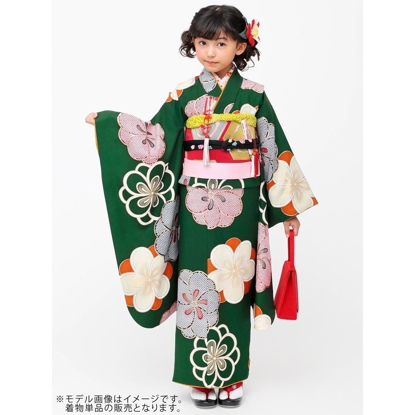 京都室町st. 七五三 着物 7歳 紅一点 ブランド 女の子の着物 正絹 単品