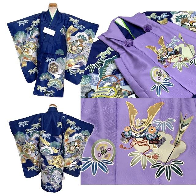 京都室町st. 七五三 着物 3歳 男児 被布セット 合繊 フルセット 購入