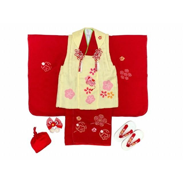七五三 着物 3歳 フルセット 正絹 高級 本絞り 刺繍入り 女の子の被布