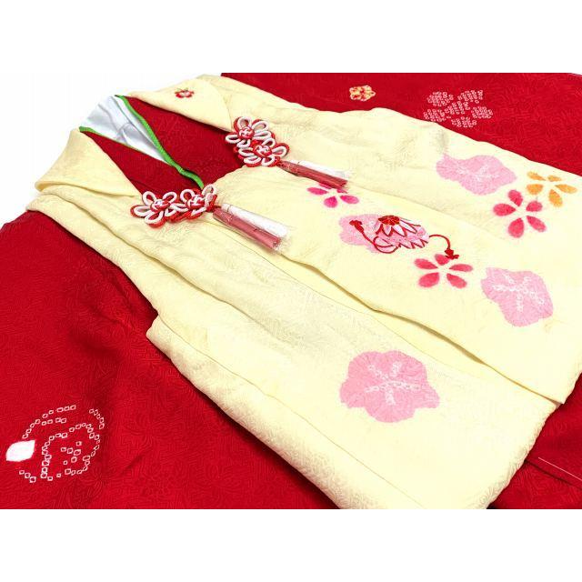 七五三 着物 3歳 フルセット 正絹 高級 本絞り 刺繍入り 女の子の被布