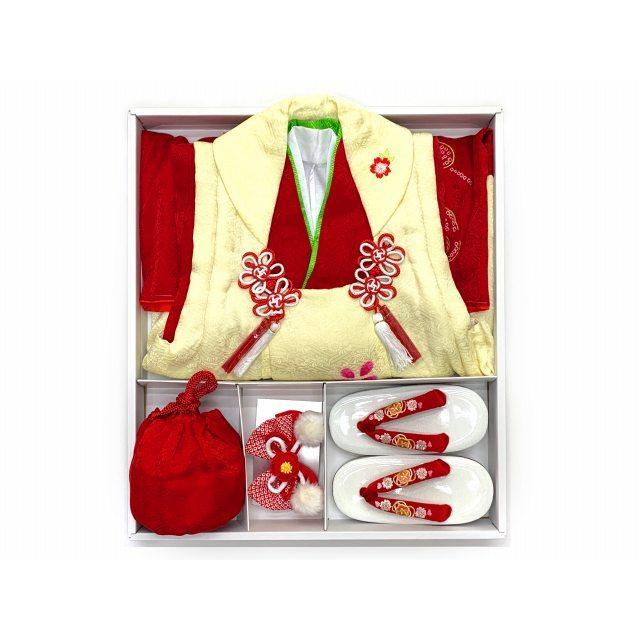 京都室町st．] 七五三 着物 3歳 正絹 被布セット 草履 巾着バッグ 髪