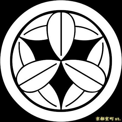 ポスト投函配送】家紋シール 着物用 貼り付け家紋 6枚入り「丸に九枚笹