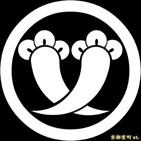 ポスト投函配送】家紋シール 着物用 貼り付け家紋 6枚入り「丸に違い