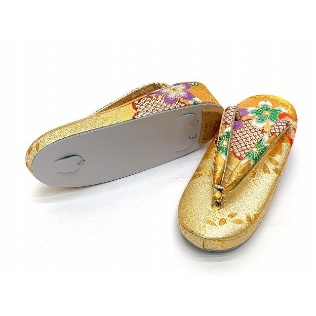 京都室町st. 七五三 結び帯 7歳 女の子 はこせこ ペアセット 合繊「金