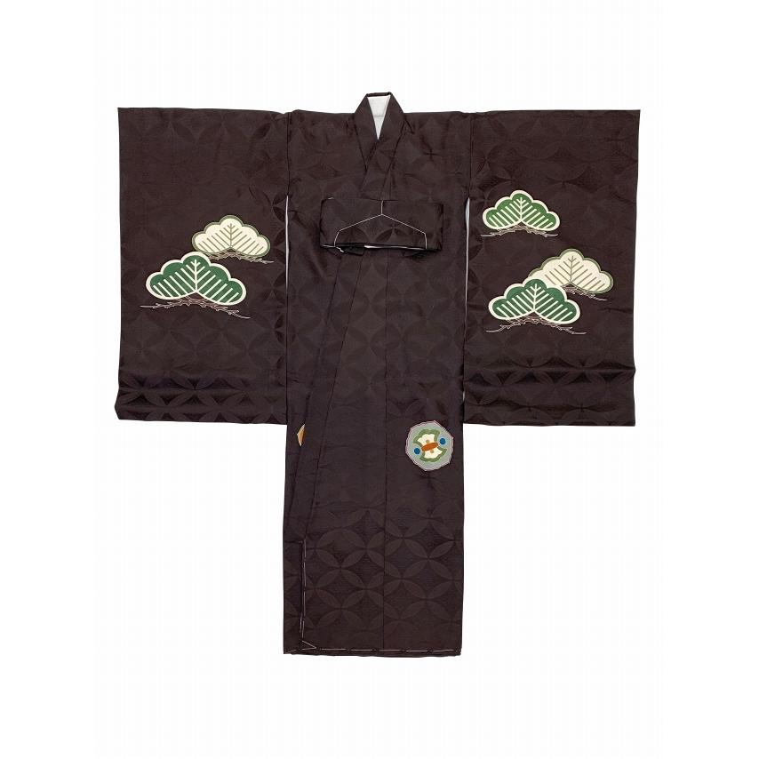 お宮参り 男の子 着物 手描き友禅 金駒刺繍 日本製 赤ちゃんのお祝い着