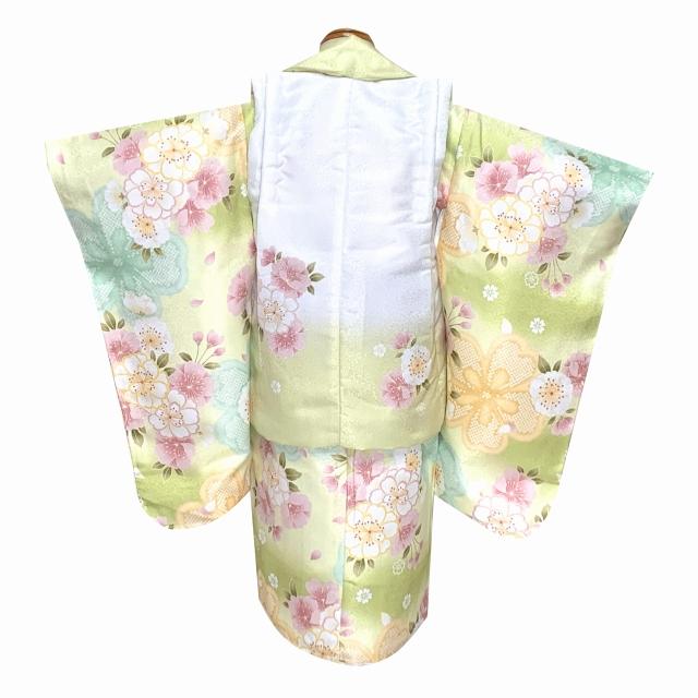 七五三 3歳 着物 女の子 ”花うさぎブランド” 被布コートフルセット