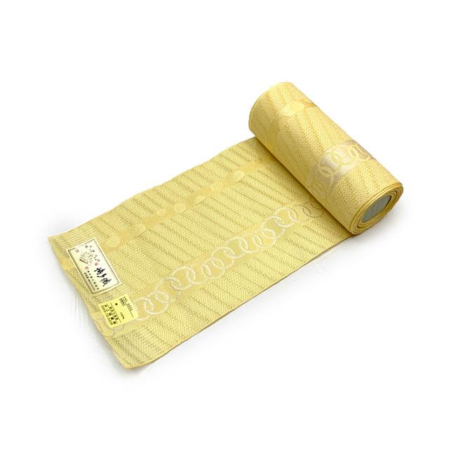 紗の半幅帯 本場筑前 博多織 正絹 細帯 夏用の着物や浴衣に