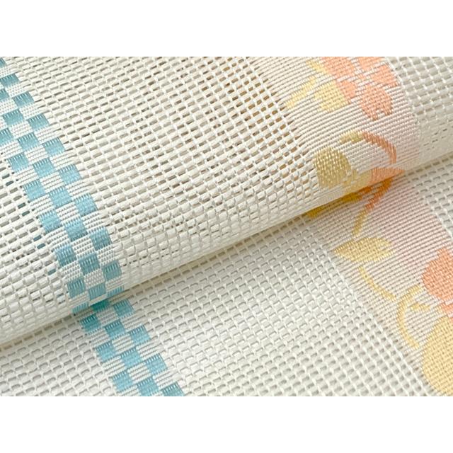 紗の半幅帯 本場筑前 博多織 正絹 細帯 夏用の着物や浴衣に「生成り