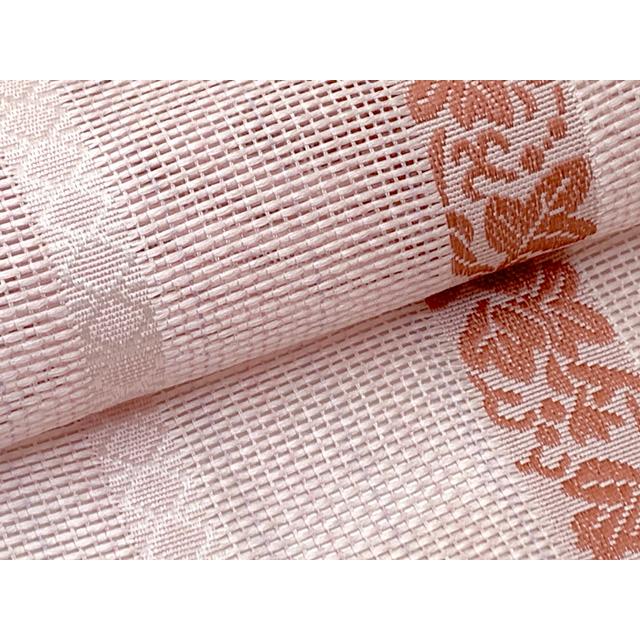 紗の半幅帯 本場筑前 博多織 正絹 細帯 夏用の着物や浴衣に「さくら