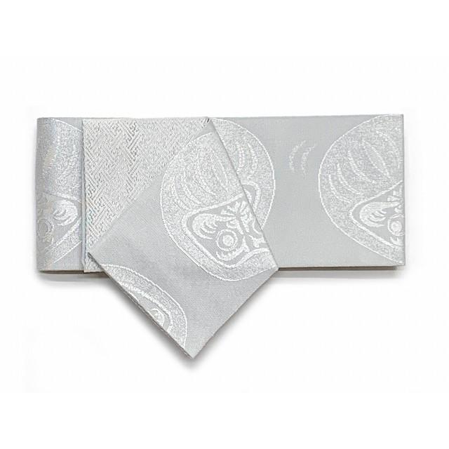 京都室町st ネコポス可 送料280円 メンズ 角帯 男性用 粋な絵柄の帯 着物や浴衣に 結び方のしおり付き 白銀系 だるま Wkob 01 Wkob 01 七五三着物 浴衣の京都室町st 通販 Yahoo ショッピング