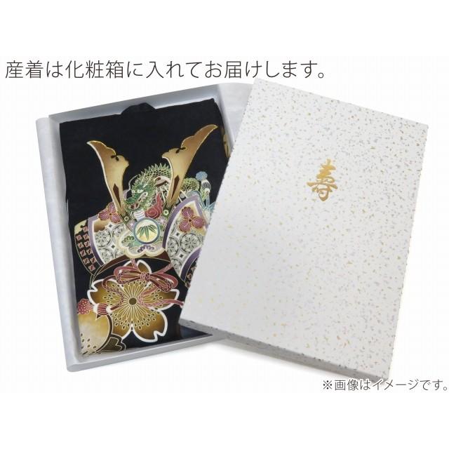 お宮参りの着物 初着 産着 男の子 上質国産生地 洗えるお祝い着(合繊