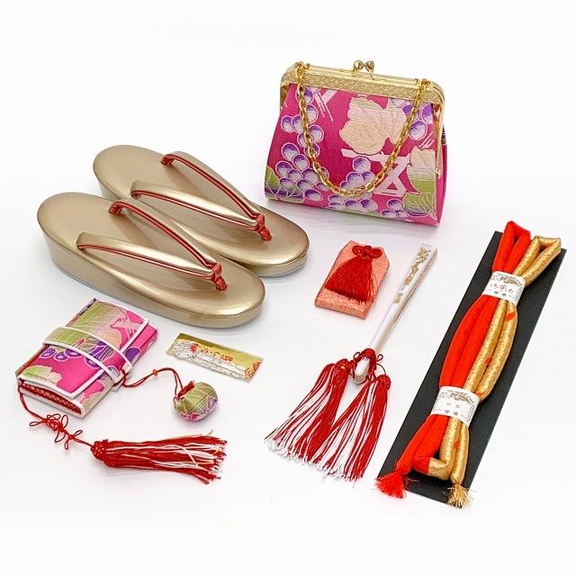 京都室町st. 七五三 結び帯 箱せこセット 7歳 女の子 作り帯 筥迫(はこ