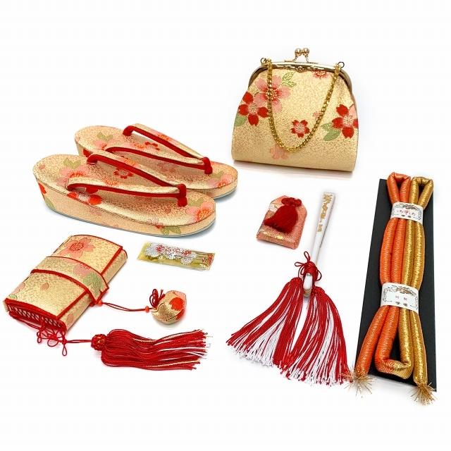 京都室町st. 七五三 結び帯 箱せこセット 7歳 女の子 作り帯 筥迫(はこ