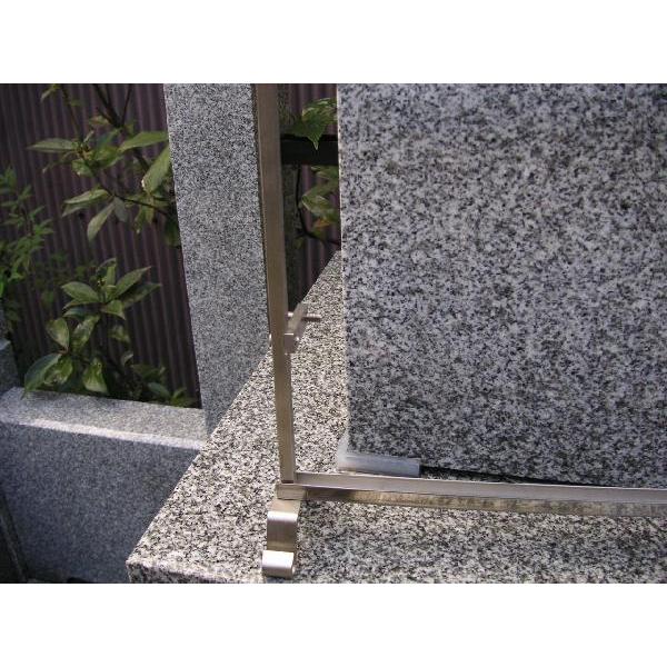 墓石用ステンレス製ネジ式水塔婆立て 8寸 : 京の石澤吉 - 通販 墓石用ステンレス製ネジ式水塔婆立て 8寸 : 京の石澤吉 - 通販