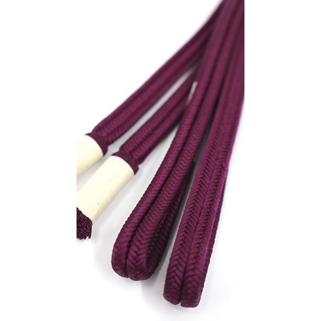 帯締め 正絹 ゆるぎ 贈呈 ＜セール＆特集＞ 冠組 日本製 紫 ワインパープル 組紐 帯〆