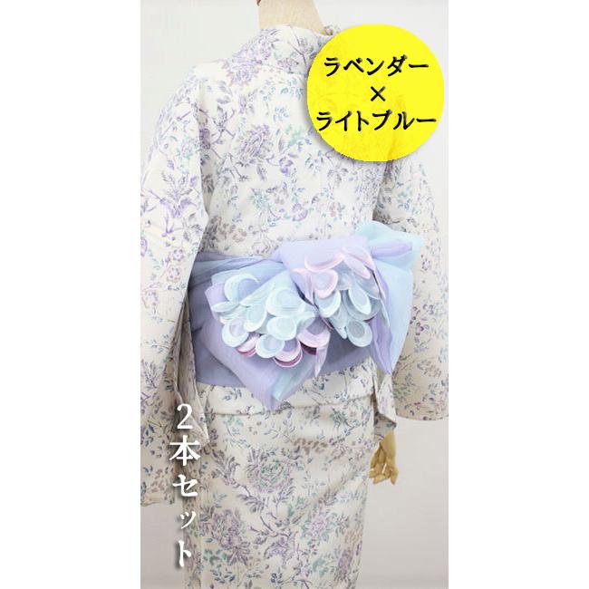 半幅帯 兵児帯 着物 浴衣 日本製 オーガンジー 刺繍 obisiffon 2 半幅帯 兵児帯 着物 浴衣 日本製 オーガンジー 刺繍 obisiffon 2