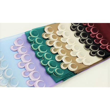 半幅帯 兵児帯 着物 浴衣 日本製 オーガンジー 刺繍 obisiffon 2本 セット ブラック オフホワイト 黒 白 モノトーン |  | 04