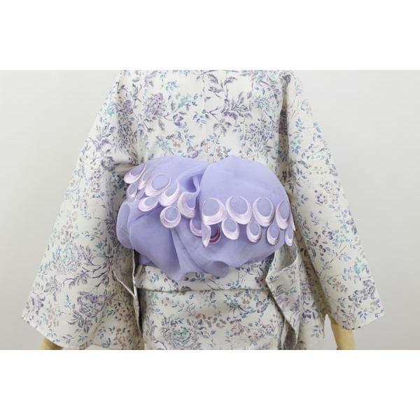 半幅帯 兵児帯 着物 浴衣 日本製 オーガンジー 刺繍 obisiffon 3本 セット 好きな色 組み合わせ 自由 |  | 03