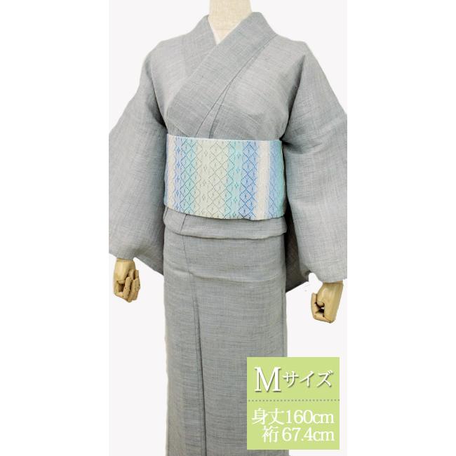 夏着物新品未使用麻近江ちぢみ仕立て上りMサイズ