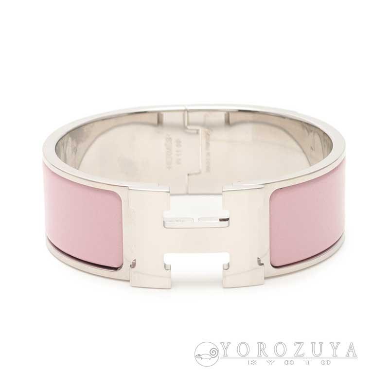 Hermes エルメス クリッククラック Gm エナメル パラジウム シルバー ローズナカラ ピンク バングル クリック H アクセサリー 中古 京都よろず屋 Yahoo 店 通販 Yahoo ショッピング
