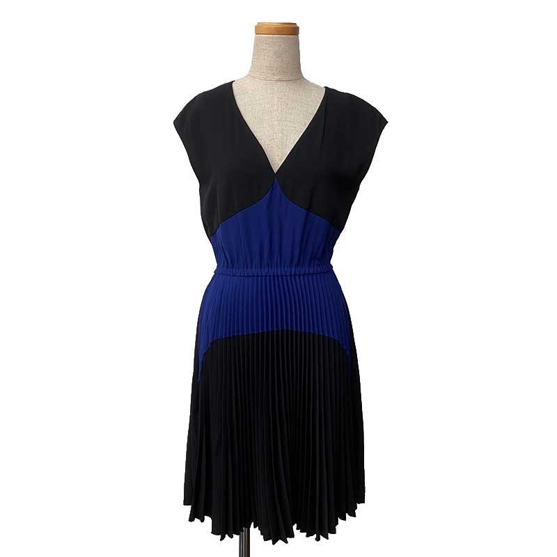 PRADA プラダ ノースリーブ プリーツワンピース ポリエステル レーヨン  