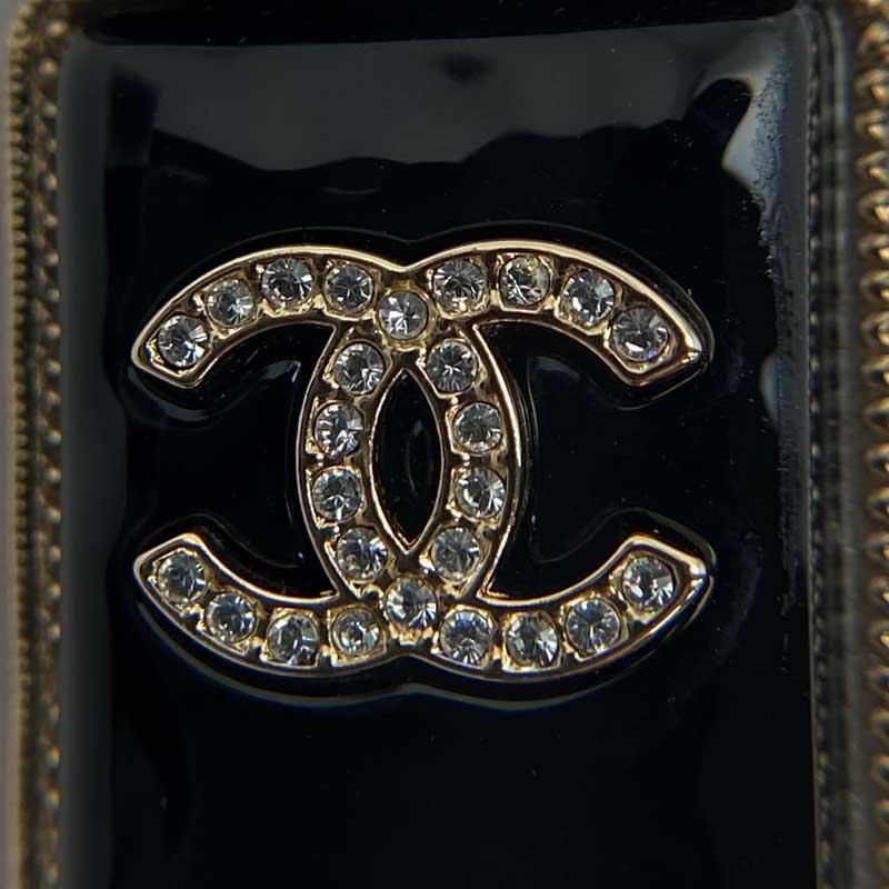 CHANEL シャネル リップスティック ブローチ ゴールド ブラック CHANEL シャネル リップスティック ブローチ ゴールド ブラック