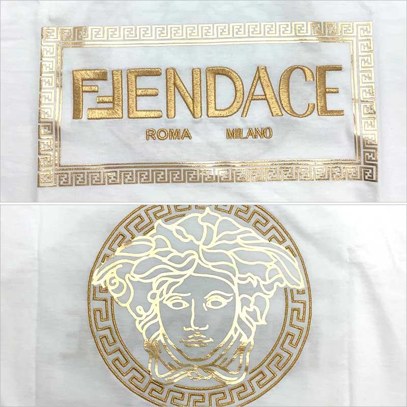 FENDACE フェンダーチェ ロゴ Tシャツ コットン ホワイト