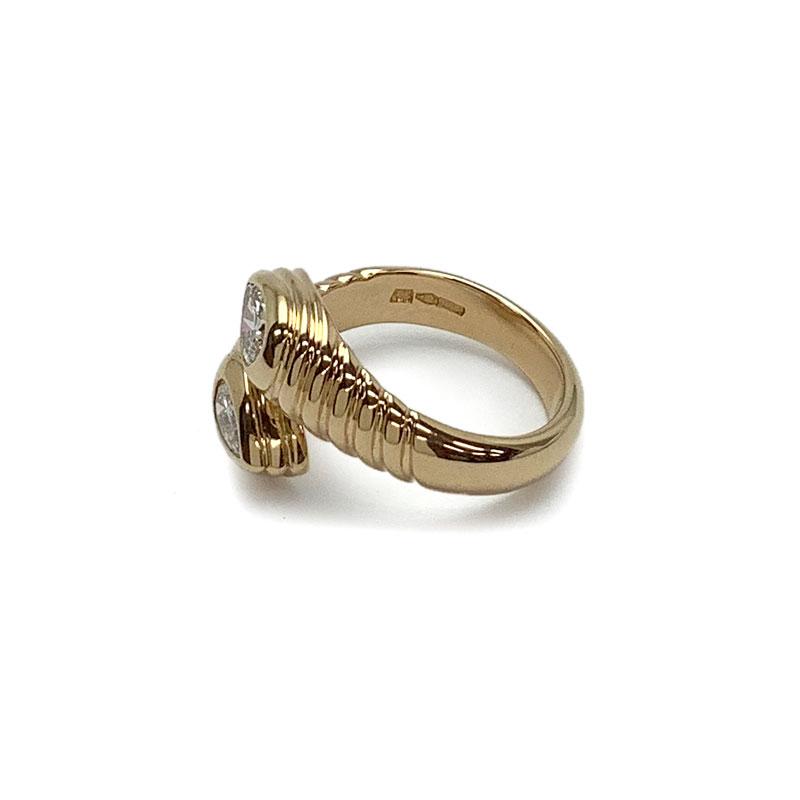 BVLGARIドッピオバチェラート K18イエローゴールド(値下げ不可) BVLGARI ブルガリ ドッピオ バチェラート ダイヤリング 750YG
