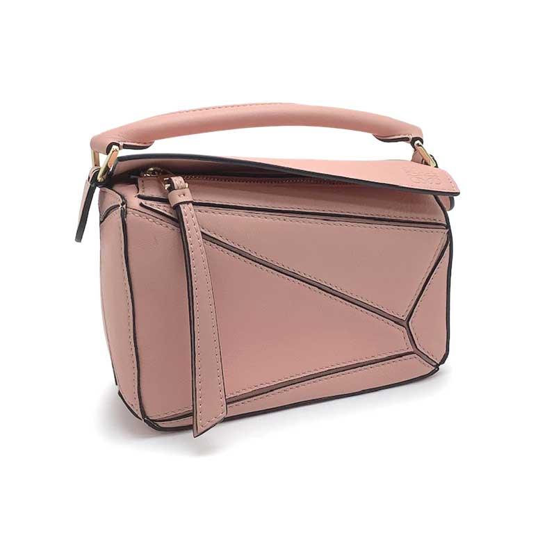LOEWE ロエベ パズルバッグ ミニ レザー クラシックカーフ ピンク 