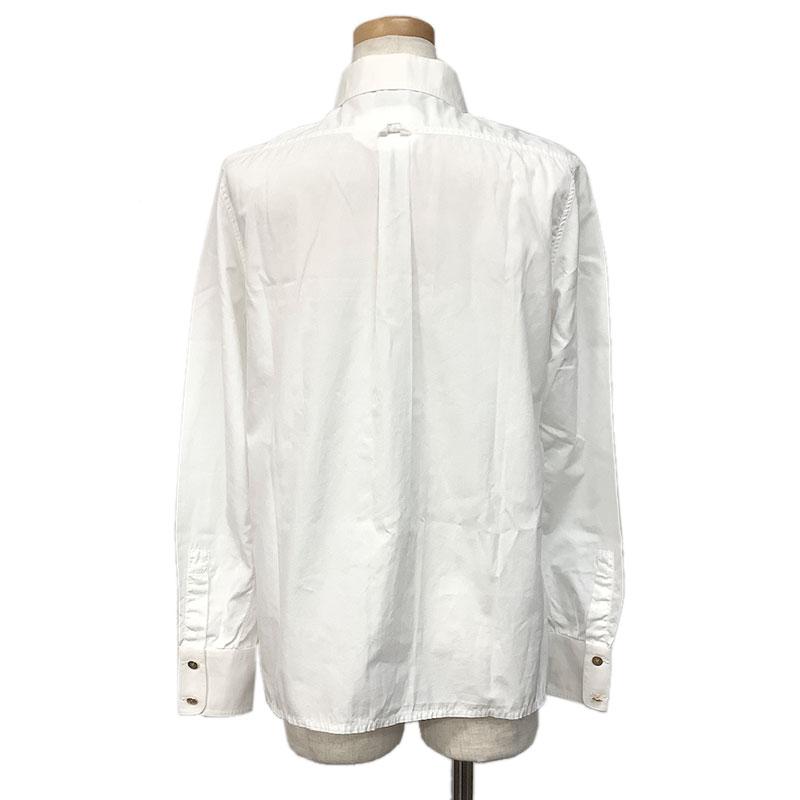 CHANEL シャネル 長袖シャツ コットン ホワイト #36 P04946 ココ CHANEL シャネル 長袖シャツ コットン ホワイト #36 P04946 ココ