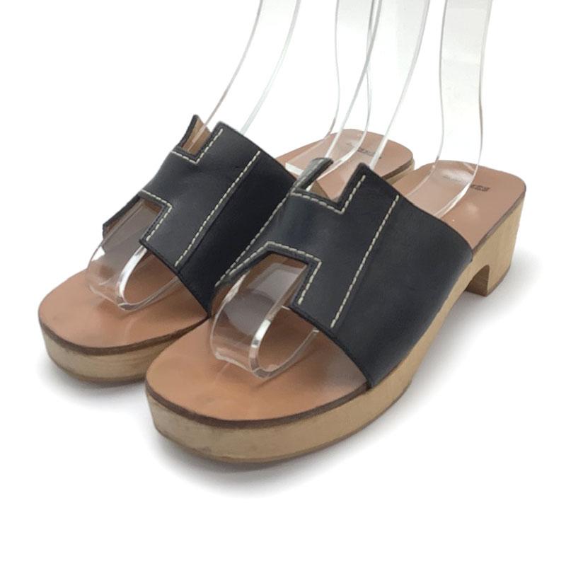 エルメス ケブラール サンダル 36 23cm HERMES ベージュ オラン 【公式