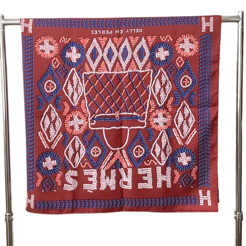 HERMES エルメス カレ140 スカーフ “真珠でできているケリー HERMES エルメス カレ140 スカーフ “真珠でできているケリー