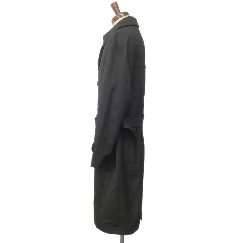 CELINE セリーヌ トレンチコート ウール ポリエステル ブラック CELINE セリーヌ トレンチコート ウール ポリエステル ブラック